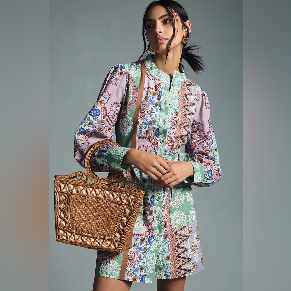 Kachel Buttondown Mini Dress